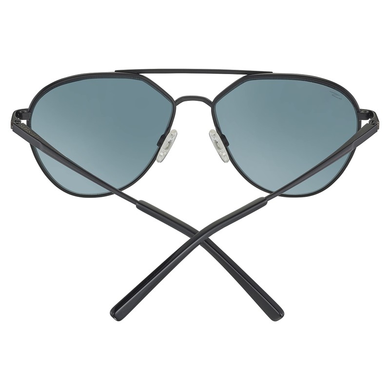 Serengetti Rectangular Odell Matte Black-Saturn Polarized Petrop Blue, Multi, One