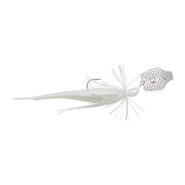 Savage Gear Skirtedjig Crazy Swim Jig 12.5 cm 14.5 g, Colour: White Silver