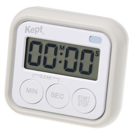 Raymay Fujii KP1360MG Learning Timer, Kept Study Timer with Silent Alarm Mode, Moongray