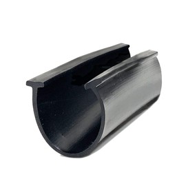 1/4" T Shaped End Garage Door Bottom Weather Seal - 2 3/4" Width - 9 feet