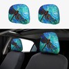 DITXIT Butterflies and Dragonflies Universal Car Headrest Cover Soft Car