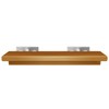 VOANZO 4Pcs Floating Shelf Bracket Set,T-Shape Invisible Laminate Brackets,3in Solid