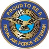 Proud to Be A Royal Air Force Veteran Car Sticker