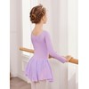 Trudge Children's Ballet Dress Set for Girls, Cotton, Short-Sleeve/Long-Sleeve Ballet