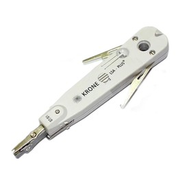 Professional Punch Down Tool for RJ45/RJ11 Cat5e/Cat6 Network & Telecom Cables - Krone Type with Impact Terminal Insertion, Wire Stripper Combo, for Ethernet & Telephone Socket