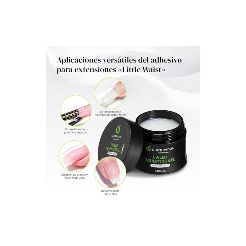 CHERIMOYA Gel Constructor Sólido Para Uñas Extensión 30g