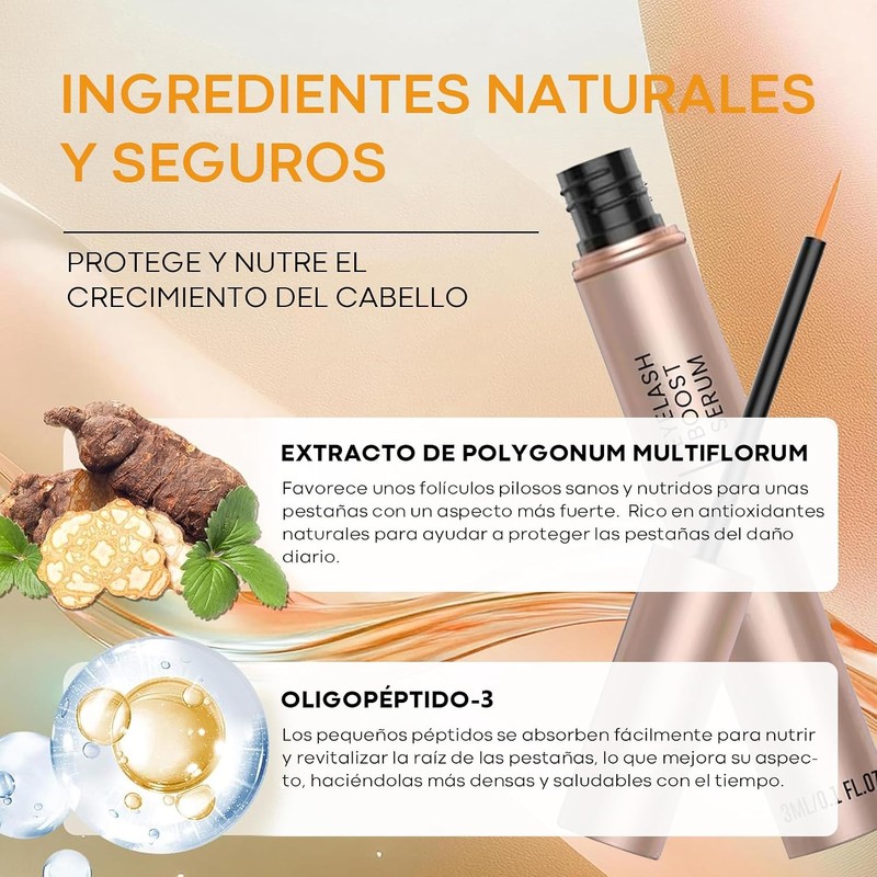 Serum de pestañas vegano SADOWAY 3 ml – Keratina, Vitamina