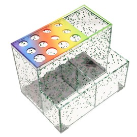 OATIPHO Desktop Barber Scissor Holder Hairdressing Comb Storage Organizer Box Capacity Shear Storage for Salon Home Use Easy Access Hair Tool Organizer