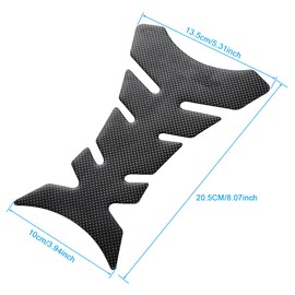 Mtsooning Motorcycle Tank Pad, Universal Fuel Tank Sticker, 3D Rubber Gas Oil Protector Self-Adhesive and Waterproof Replacement for Suzuki Kawasaki Ducati