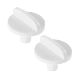 Mikinona 2pcs Temperature Control Button White Temperature Switch Knob Fridge Temperature Switch Temp Control Knob Replacement Abs