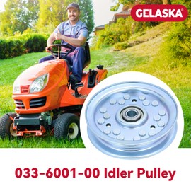GELASKA 033-6001-00 Idler Pulley Replaces Bad Boy 033-6001-00, 033 6001 00 for Bad Boy CZT, CZT Elite, Outlaw 54", Pup, Pup Lightning, Outlaw Extreme, ZT Elite 54 Decks