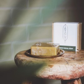 BINU Bamboo Facial Soap | 100% Natural | Mild Facial Cleansing with Honey, Bamboo Leaf & Glycerine for Normal Skin | Handmade Face Soap | with Natural Glycerine