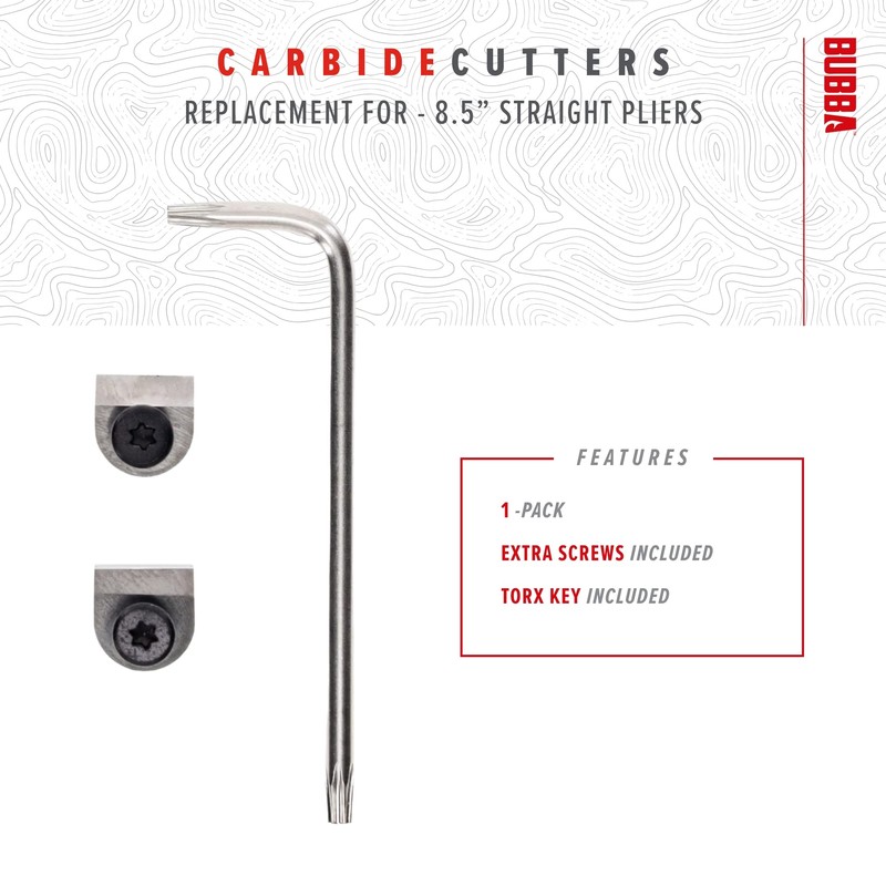 Replacement Carbide Cutters - 8.5" Standard Pliers, 1pk