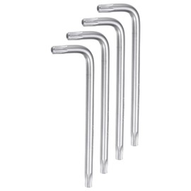 sourcing map 4pcs T25 Tamper Proof Torx Star Key Bit Wrench 2.99" L-Shaped 6 Points Wrenches Chrome-Vanadium Steel Hand Tool for Automotive/Home Repairs