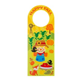 Fun Express Pumpkin Door Hanger Sticker Scenes - 12 Pc