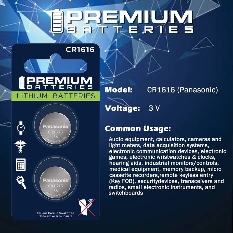 Premium CR1616 Battery Lithium 3V Coin Cell - Japanese Engineered