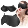 SOFTSLEEP Funny Blackout Sleep Mask，Cute Cat Ears 3D Eye Cover