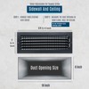 Fits 18x6 Duct Opening Steel Adjustable Air Supply Grille by