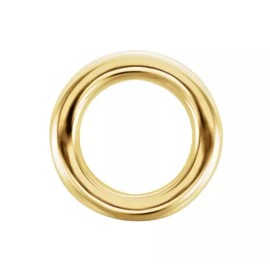 JewelryMaven 10mm OD 7mm ID 10k Yellow Gold 16ga CLOSED Thick Heavy Jump Ring Spacer USA