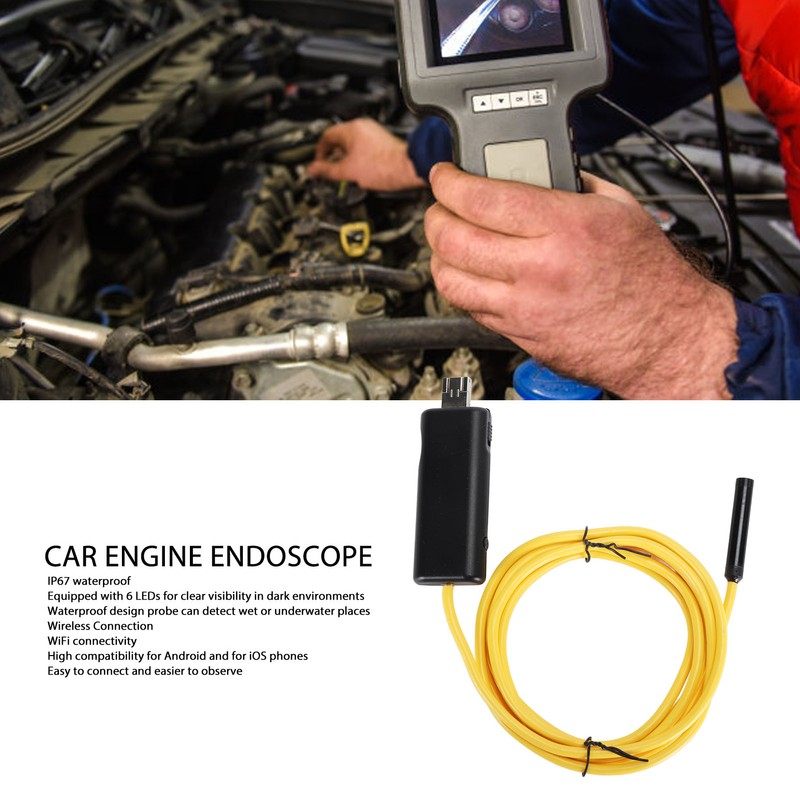 USB WiFi Endoscope Professional 6 LEDs High Definition 720P High