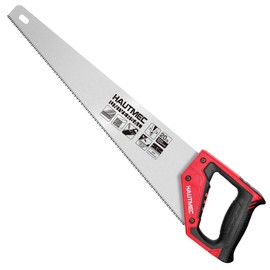 HAUTMEC 20" Universal Hand Saw, 8 TPI Triple-Ground Teeth, Low-Friction Blade, Ergonomic Handle with 45° & 90° Markers, Pro Handsaw for Wood, Plywood, Plastic, Tree Branch Cutting – HT0025