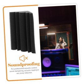 4pcs Sound Insulation Cotton Soundproof Foam Soundproof Foam Mass Loaded Dampening Panels Foam Wedges Sound Panels Bass Wall Panel Polyurethane