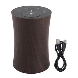 Greensen Wasserloser ätherischer Öl-Diffusor, Tragbarer Auto-Aromatherapie-Diffusor mit 3 Timer-Modi LED-Lichtern für Zuhause Büro Schlafzimmer Auto Reisen