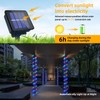 Luces solares de cuerda impermeables al aire última intervensión, 100