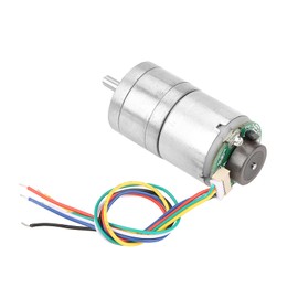 12V GM25-310 DC Encoder Gear Motor Metal Speed Reduction Motor for Window Opener Door Opener Mini Windlass (DC12 70RPM)