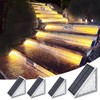 Talwei Solar Lights for Outdoors, Pack of 4 Solar Stair
