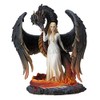 Veronese Design Beauty and the Winged Serpentine Dragon Sculpture