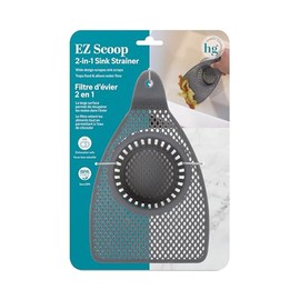 Handy Gourmet EZ Scoop Kitchen Sink Strainer, BPA-Free, Gray