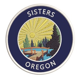 Lake Dock - Sisters - Oregon 3.5" Embroidery DIY Iron or Sew-on Decorative Patches Vacation Adventure Theme Novelty Applique