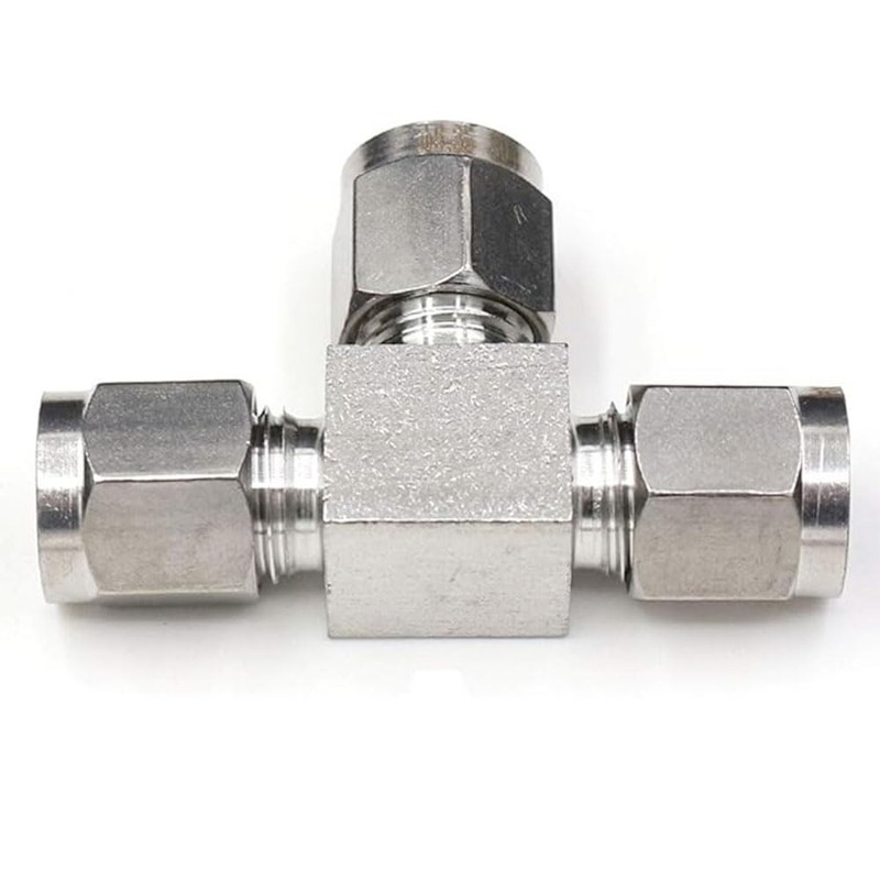 Φ1/4, 3 Way Tee Quick Connector, Push to Connect Air