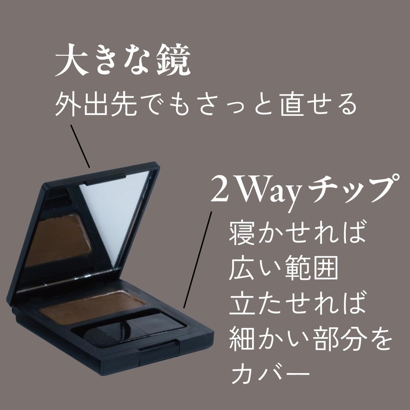 【Syoss】 Hair Concealer, Dark Brown, Conceals Gray Hair, Conceals Thin