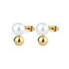 Brosway Perfect Earrings for Women Stainless Steel and Gold Pearl