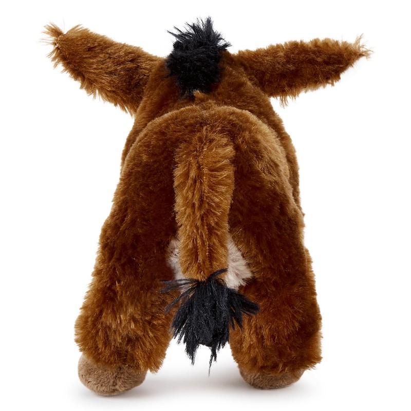 Zappi Co 100% Recycled Plush Donkey Toy (21cm Length) Stuffed