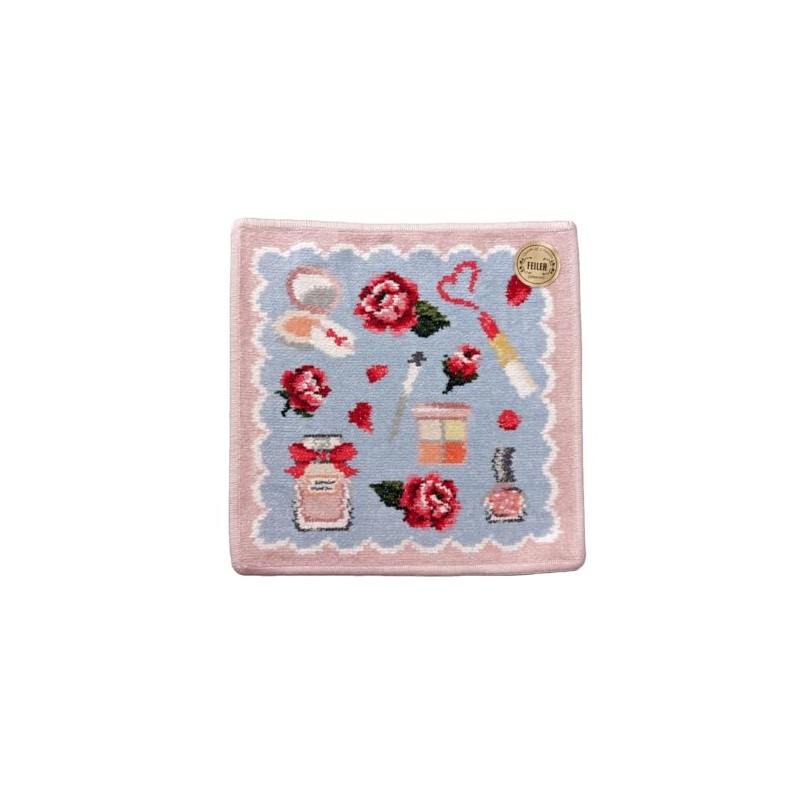 Faylor Eternal Heroine Handkerchief Towel, Pink, 9.8 x 9.8 inches