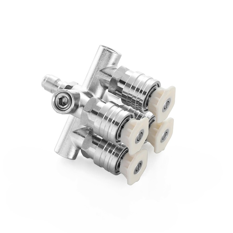 Quadruple Pressure Washer Tips, 4 in 1 Power Washer Nozzle,