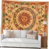 NOLITOY Aesthetic Sun and Moon Face Wall Tapestry Chic Home
