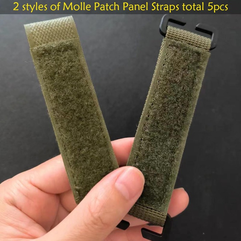 Molle Patch Panel Straps, Tactical Patches Display Board Hook and