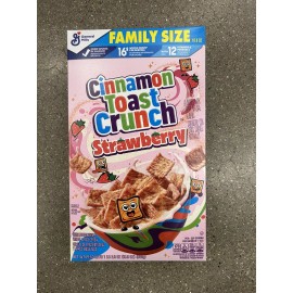 General Mills Family Size Cinnamon Toast Crunch Strawberry Cereal 18.8 oz