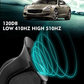 Dual Tone Car Horn,2Pcs 300DB Super Loud Train Horn Air Horns 12V Waterproof Double Horn Raging Sound Electric Snail Horn For Car Motorcycle Bikes Truck And Boats