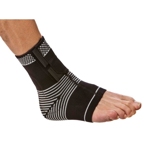 Cho-Pat Dynamic Ankle Compression Sleeve - Easy to Wear Ankle Gel Support Sleeve for Improved Circulation, Ankle Tendonitis and Arthritis (Large, 9"-9.75")