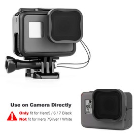 GEPULY 4-Pack Camera Lens Filter CPL ND8 ND16 ND32 Filter for Hero 5/Hero 6/Hero 7 Black, Neutral Density & Polarizing Lens Filter Kit Protector for GoPro 5 6 7 Black Accessories