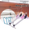 Telescopic Closet Hanger Rail, Retractable Wardrobe Closet Pull Out Rod
