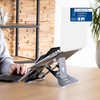 R-GO Riser Document, Laptop Stand with Document Holder, Adjustable Laptop