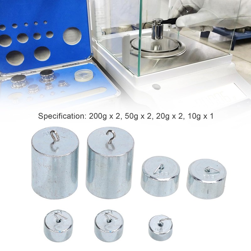 Pack of 7 Hook Weights, 10 g, 20 g, 50