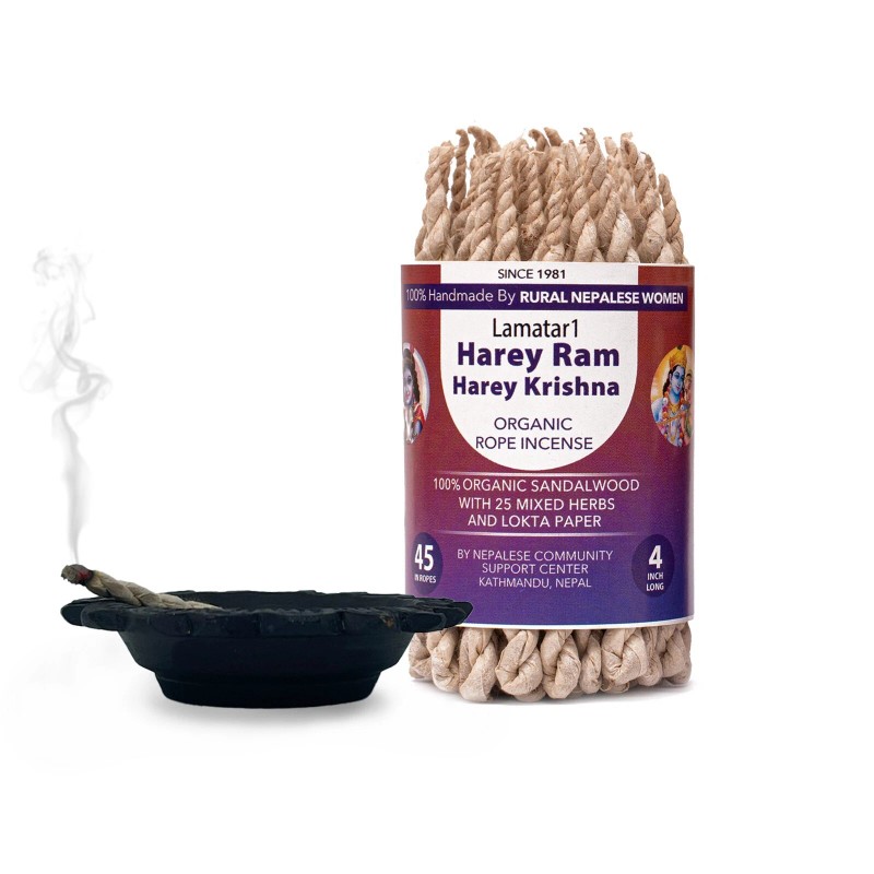 Lamatar1 Natural Rope Incense Set Of 2 Pack Burning Gently