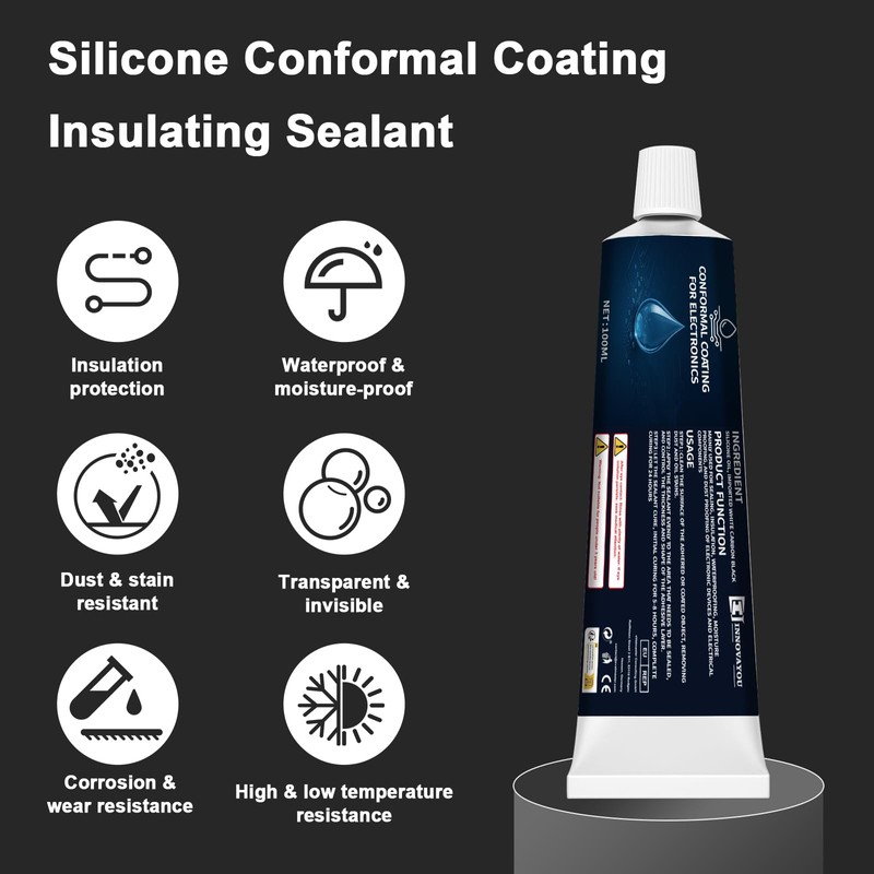1DFAUL 100ml Conformal Coating for Electronics, Silicone Conformal Coating Insulating